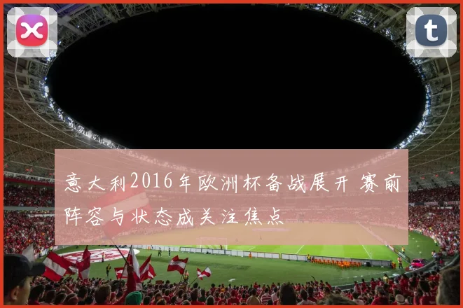 意大利2016年欧洲杯备战展开 赛前阵容与状态成关注焦点